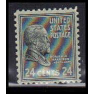 828 24c Benjamin Harrison Fine MNH O4164
