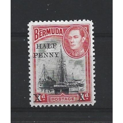 Bermuda.SG122 1/2d on 1d Ships in Hamilton Harbour.Unmounted Mint.Mar25