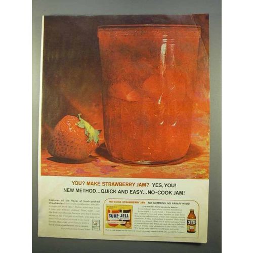 1963 Sure-Jell, Certo Pectin Ad - Strawberry Jam