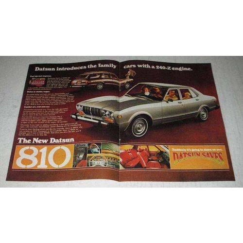 1977 Datsun 810 Sedan and Station Wagon Ad