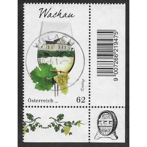 AUT 2014 62c 'WINE REGIONS - WACHAU' FINE USED (EBID56-337)