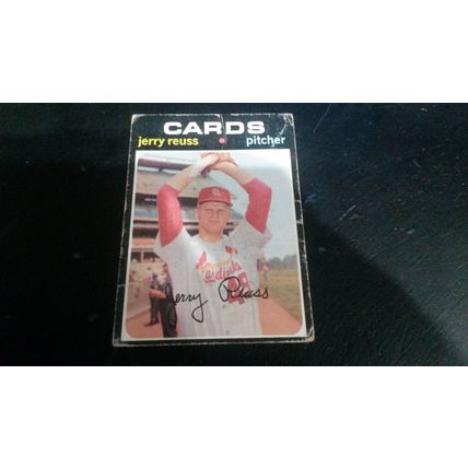 1971 Topps Card # 158 Jerry Reuss Poor (1) St Louis Cardinals