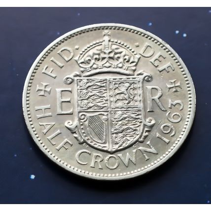 1963 Queen Elizabeth II Cupro-Nickel Half-crown 2/6 Great Britain UK English No2