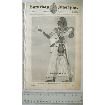 1838 The Saturday Magazine No. 391 Aaron, lunatic asylums, Queen Elizabeth, etc.