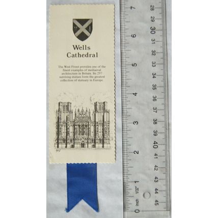 Vintage bookmark - Wells Cathedral
