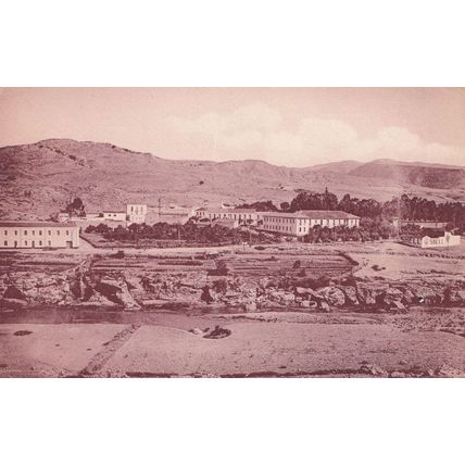Bou Hanifia Panorama Algeria Old Reddy Brown Postcard