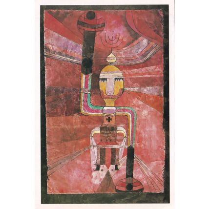 Great Kaiser Armed For Battle Military Paul Klee Nottingham Painting Postcard