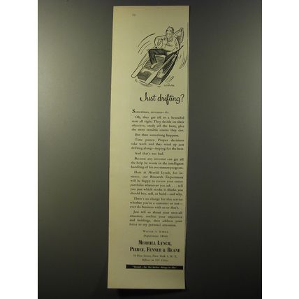 1953 Merrill Lynch Ad - Just drifting?