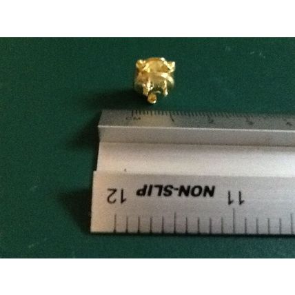 'Gold' Alarm Clock 1:12th Dolls House Miniature
