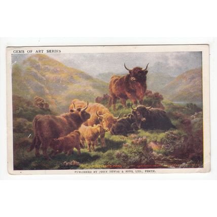 Dewar's Whisky Advertising Postcard John Dewar & Sons Scotland