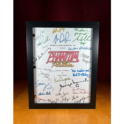 Phantom of the Paradise Script Signed- Autograph Reprints- Brian De Palma