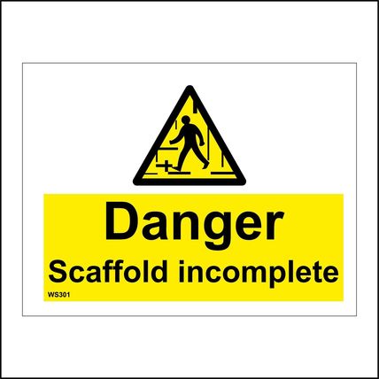 Roof Scaffold Signs Fragile Danger Hazard Warning Building Construction GBL106