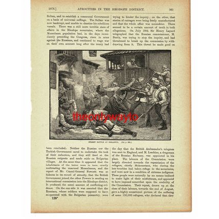 Street Battle In Serajevo (Sarajevo), 1870s, Book Illustration (Print), c1895