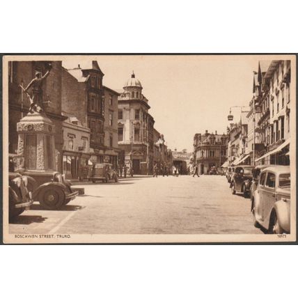 Boscawen Street, Truro, Cornwall, c.1950 - Postcard