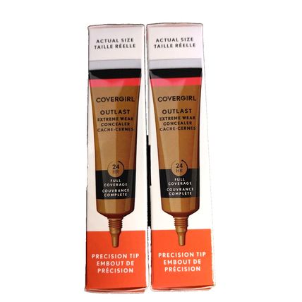 Cover Girl OUTLAST Extreme Wear Concealer Warm Tawny 872 NEW Lot of 2