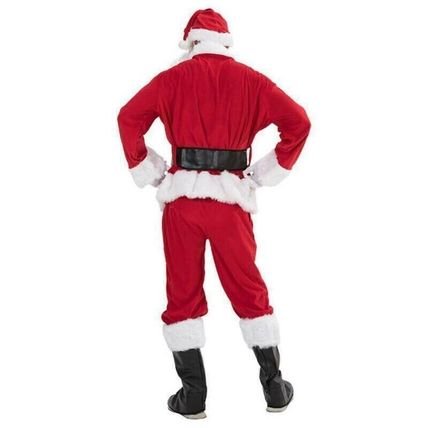 SANTA CLAUS COSTUME Father Christmas Suit Complete Fancy Dress Outfit Adult Hat