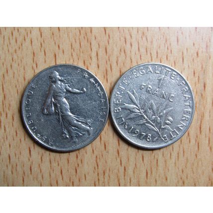 France Republic 1978 1 Franc Coin