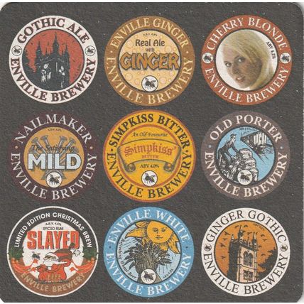 BEER MAT - ENVILLE BREWERY - ENVILLE ALES ALES - (Cat No 011) - (2010)