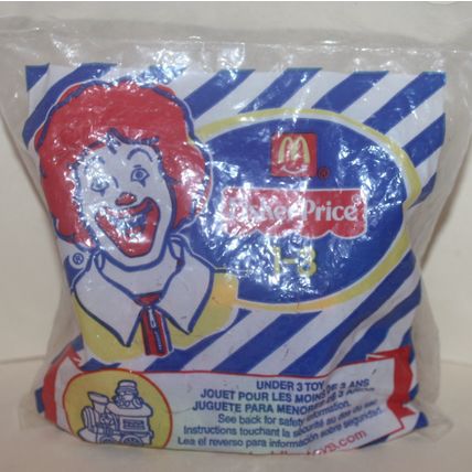 2004 McDonalds Fisher Price Under 3 Toy Train Engineer Mint in Package