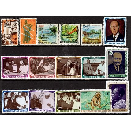 GUINEA REPUBLIC STAMP COLLECTION x 100 DIFFERENT