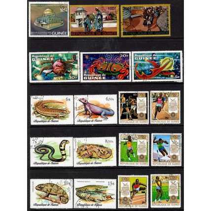 GUINEA REPUBLIC STAMP COLLECTION x 100 DIFFERENT