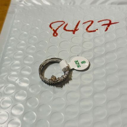 NIB Bomb Party Sz8 BP Ring RBP5954 Perfect Addition Smokey Topaz CZ Rhodium Pl