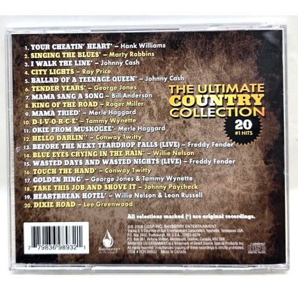The Ultimate Country Collection 2008 CD (20 #1 Hits) Cash Haggard Nelson Fender