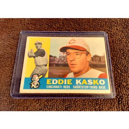 Topps 1960 # 61 Eddie Kasko 4.0 VG/EX Or Better HOF Light Crease (GC)