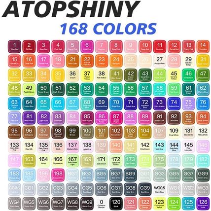Alcohol Markers 168 Colors Drawing Pens Set Dual Tip Permanent Art Markers for K