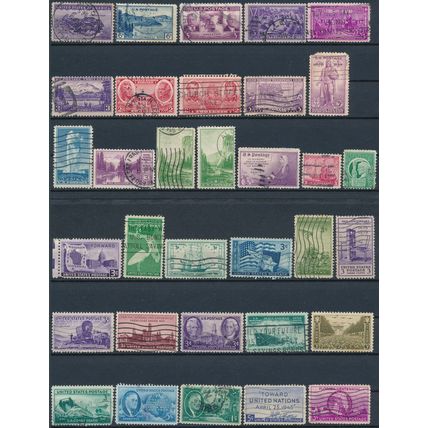 440 Stamp Selection - USA - Used Hinged