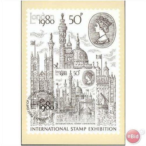 GB PHQ + FDI 1980 - London Inter/natl Stamp Exhib 2