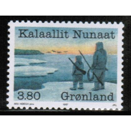 1987 Greenland Sc# 176 mint - Year of Fishing Industry 3.80 kr