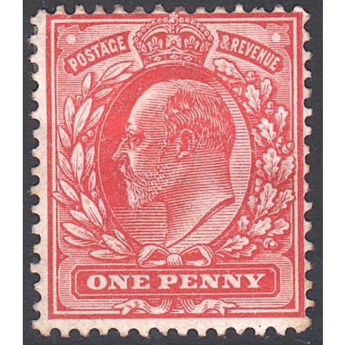 GB stamps 1902-10 KEV11 - 1d SG219 MM