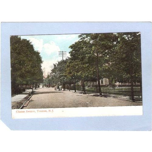 New Jersey Trenton Clinton Ave Horses & Wagons~1364