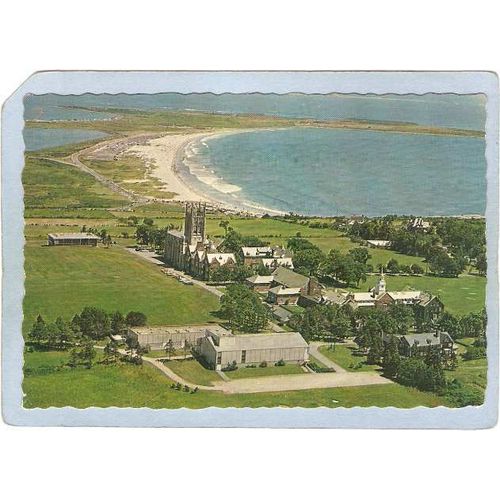 Rhode Island Middletown St George's School Rippled Edge Card~686