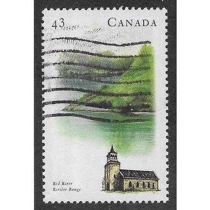 CAN 1993 43c 'RIVERS- RED RIVER' (3RD SERIES) FINE USED (EBID71-258)