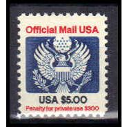 O133 $5 Eagle Very Fine MNH KA1644