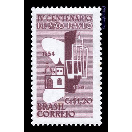 Brazil 1954 unused (mint, no gum) c1954-03