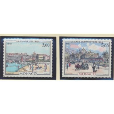 Monaco Stamps Scott #1385 To 1386, Mint Never Hinged