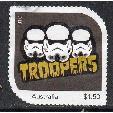 2024: STAR WARS, DARKSIDE, 'TROOPERS', USED SELF-ADHESIVE MY STAMP. 21/22