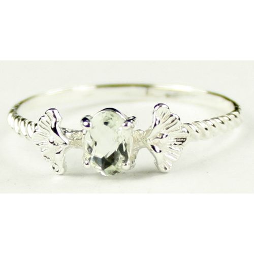 Green Amethyst (Prasiolite), 925 Sterling Silver Ring, SR192