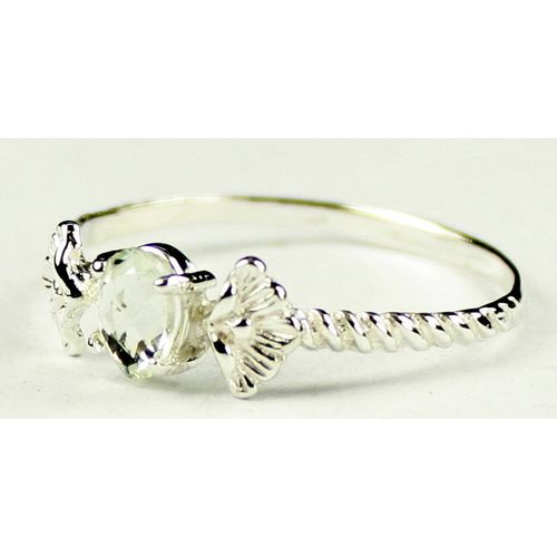 Green Amethyst (Prasiolite), 925 Sterling Silver Ring, SR192