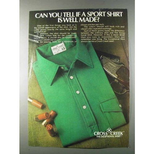 1980 Cross Creek Sport Shirt Ad - Can You Tell?