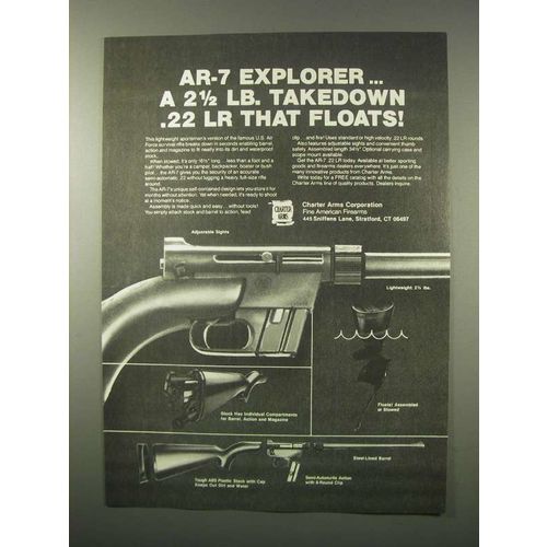 1980 Charter Arms AR-7 Explorer Rifle Ad - Floats!