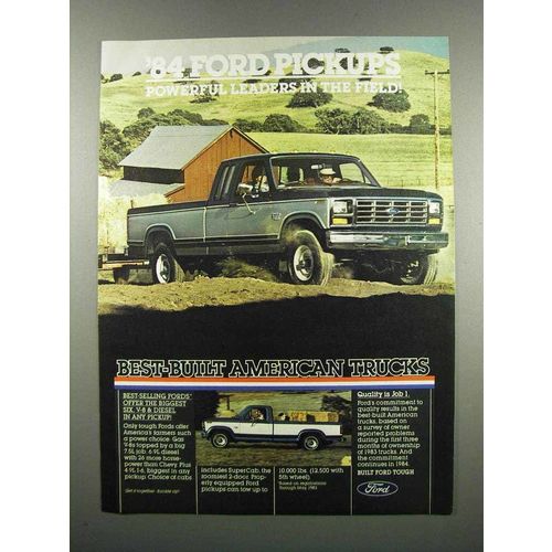 1984 Ford Pickup Trucks Ad - Powerful Leaders