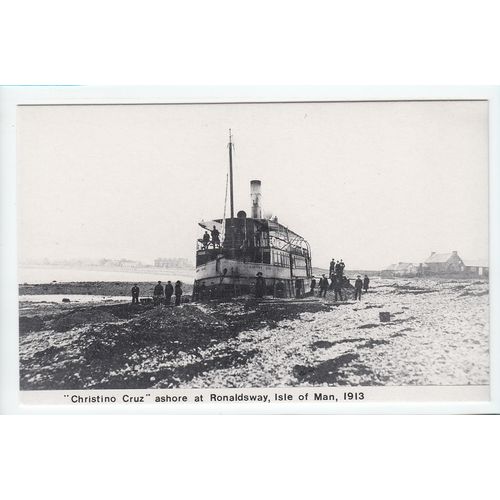 Christino Cruz Ashore at Ronaldsway Isle of Man Reproduction Postcard 810X