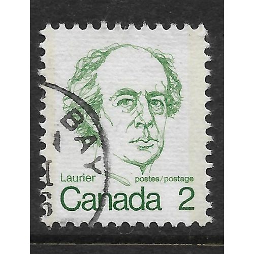 CANADA 1972 SG694 2c DEEP GREEN W LAURIER USED#2