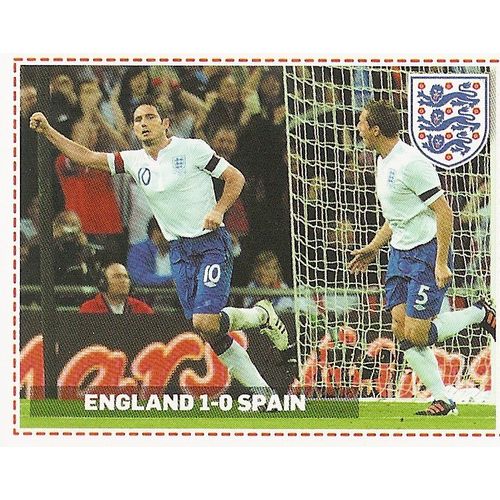 Topps ENGLAND 2012 Stickers: No.47 - Friendly: ENGLAND V Spain