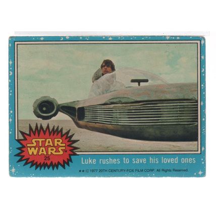 VINTAGE SINGLE - STAR WARS BLUE BORDER NO. 25 (1977)