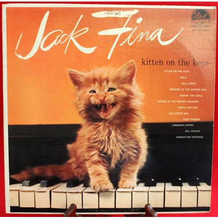 1960 Dot LP #DLP3268 - Jack Fina - "Kitten On The Keys" - mixed piano styles